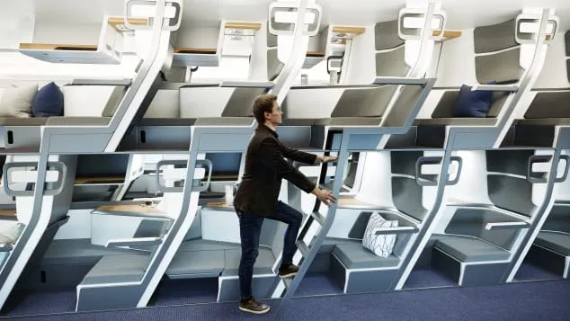 Gli aerei del futuro? Più spazio per tutti e cabina mansardata
