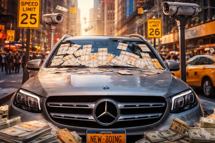 Multe per 80mila euro: c'è una Mercedes che sfida le leggi di New York