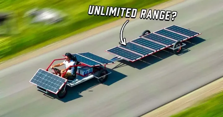 Ecco la bizzarra auto solare dall'autonomia (quasi) infinita