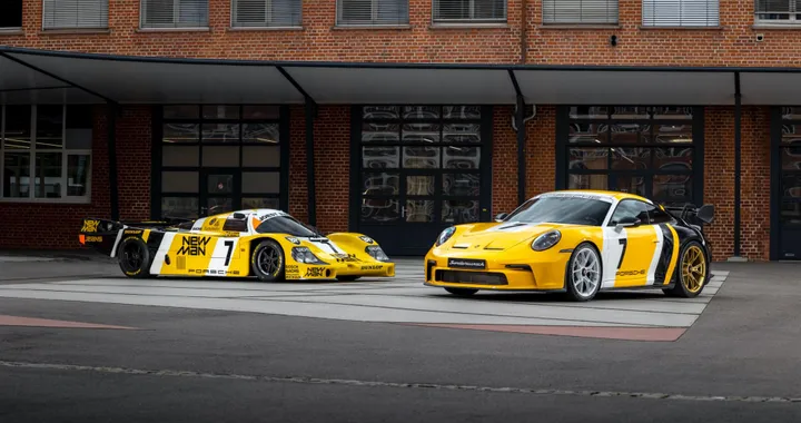 Che livrea per la Porsche 911 GT3 di Barilla! La replica della 956 di Le Mans '85