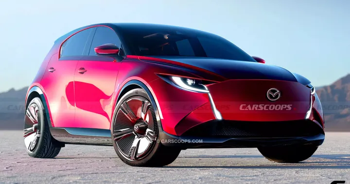 Nuova Mazda2, questo render prova ad immaginarsi la citycar: se fosse davvero così?