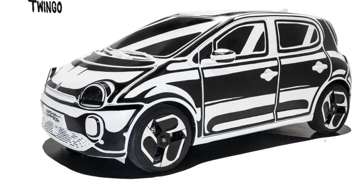 Nuova Renault Twingo E-Tech è già un'opera d'arte: la firma è di Vides