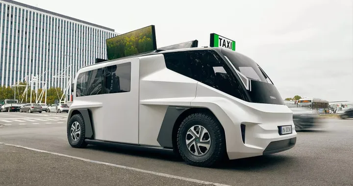 Etioca Taxi Miner, ecco come potrebbe essere il taxi del futuro
