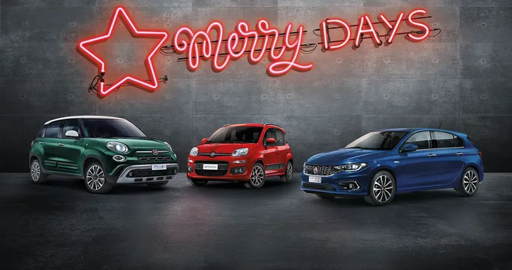 Fiat Merry Days: la promozione di Natale per Panda, 500X, 500L e Tipo