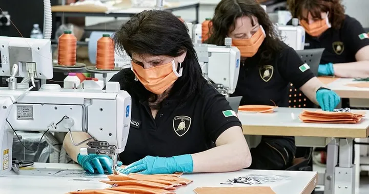 Lamborghini produrrà 1.000 mascherine chirurgiche al giorno