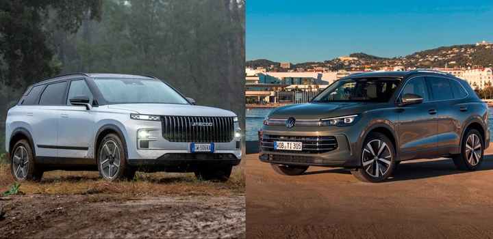 Jaecoo 7 vs Volkswagen Tiguan, sfida tra SUV per famiglie: confronto, versioni e prezzi