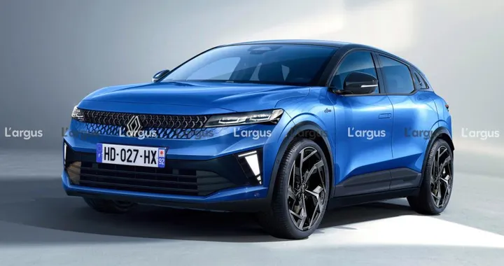 Nuova Renault Megane E-Tech 2026, un render prova ad anticipare le forme del restyling