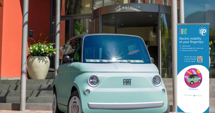 FIAT Topolino, il piccolo quadriciclo elettrico si può noleggiare negli alberghi