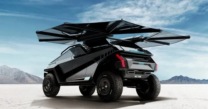 Thundertruck, il fuoristrada elettrico estremo con &quot;vele&quot; fotovotaiche