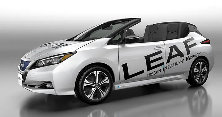 Nissan Leaf Open Car, la one-off senza tetto della compatta elettrica