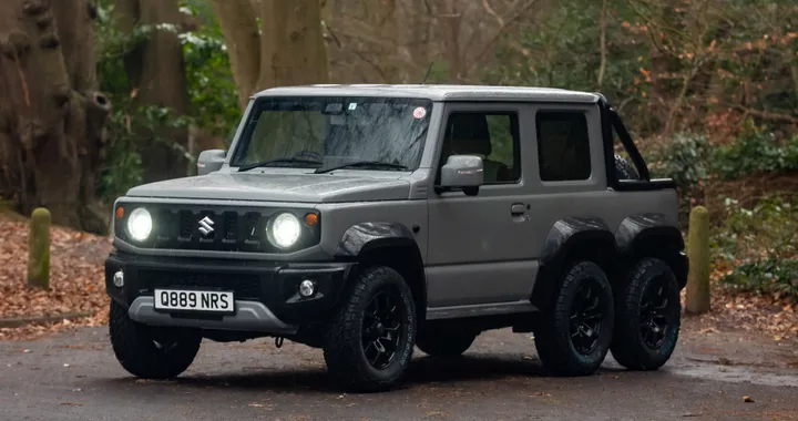 Suzuki Jimny 6×4, il fuoristrada diventa un pickup con 6 ruote