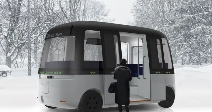 MUJI, lo shuttle di design che viaggia a guida autonoma su neve e ghiaccio