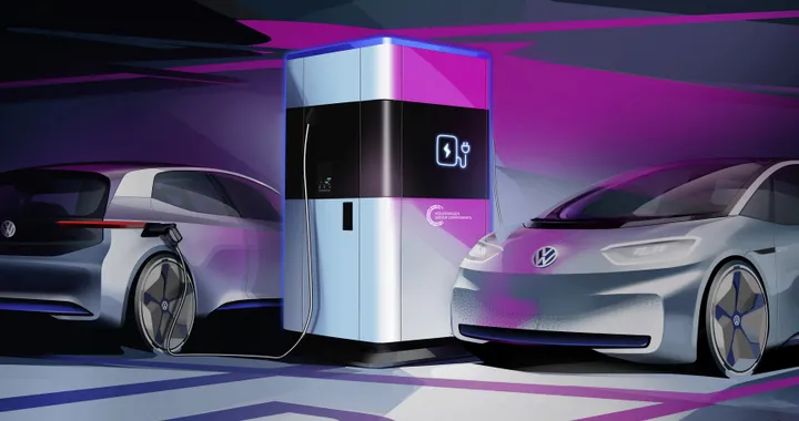 Volkswagen: stazioni di ricarica con batteria, power bank per le auto elettriche