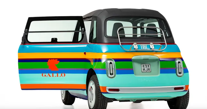 FIAT Topolino, alla Milano Design Week con i colori dei calzini Gallo