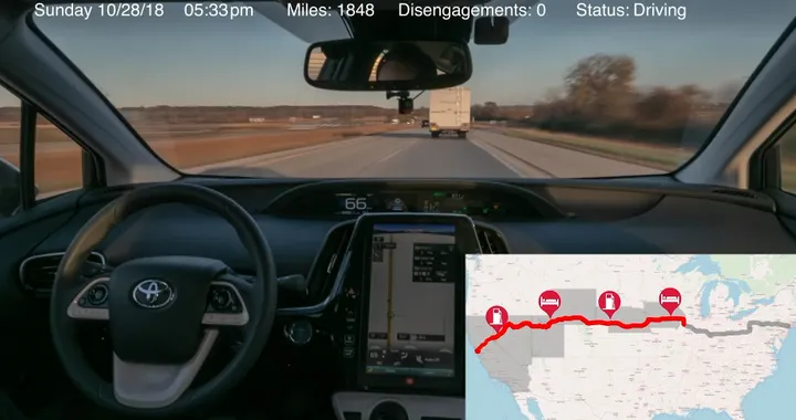 Pronto.ai: completato coast-to-coast USA a guida semi-autonoma | Video