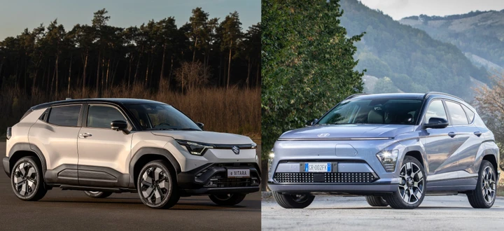 Suzuki e Vitara vs Hyundai Kona, sfida tra SUV compatti: confronto, versioni e prezzi