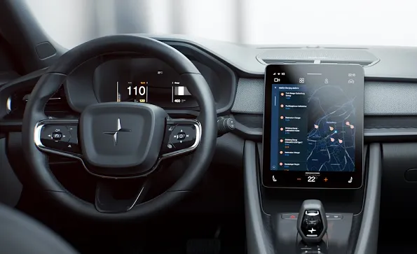Android Automotive OS debutta sull'elettrica Polestar 2