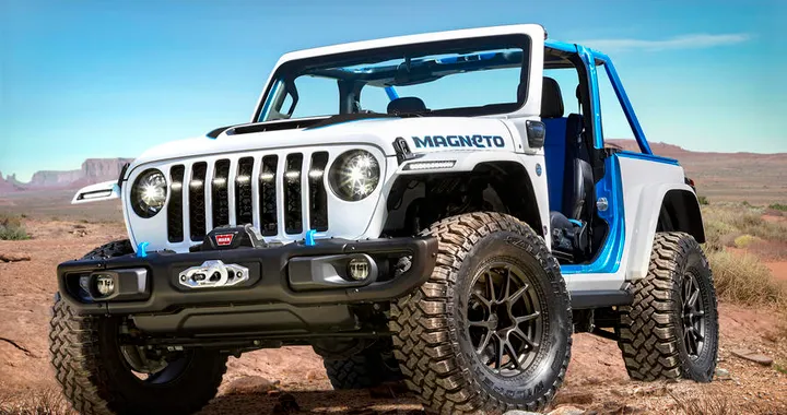 Jeep Wrangler Magneto, nuovi dettagli sul fuoristrada elettrico