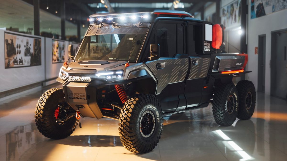 Anteprima: Can-Am Traxter Prerunner: il concept 6×6 per l’assistenza nei rally raid