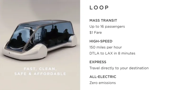 The Boring Company: Musk promette velocità di 240 km/h e corse a 1 dollaro