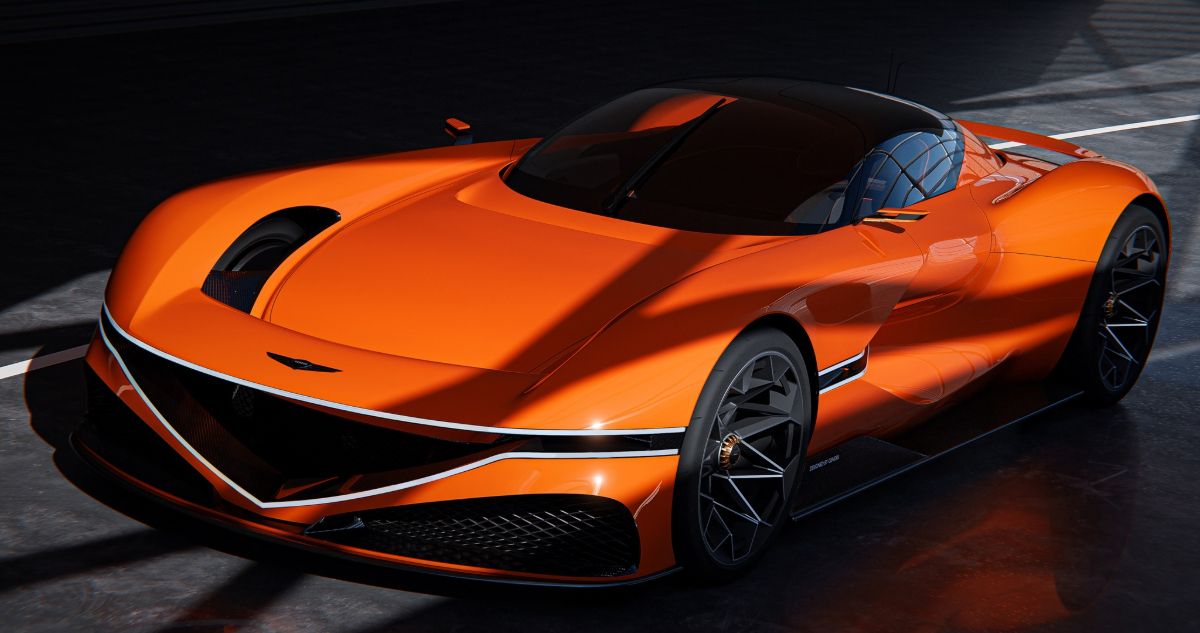 Genesis X Gran Berlinetta, super GT ibrida da 1.086 CV, design scultoreo e tinta Magma, testata in pista