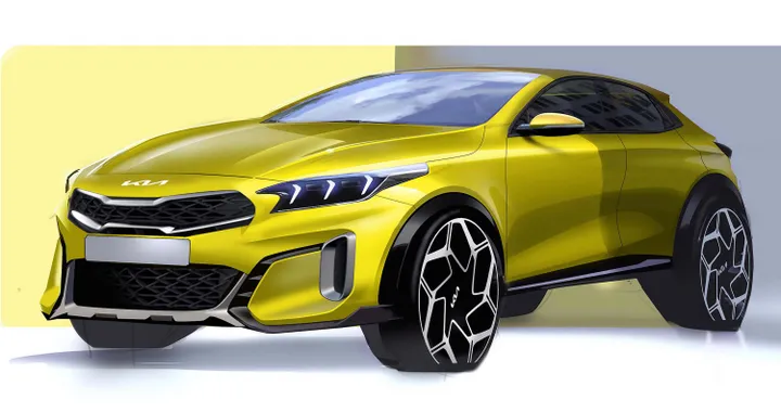 Kia Xceed, i bozzetti del restyling che dice addio ai motori non ibridi
