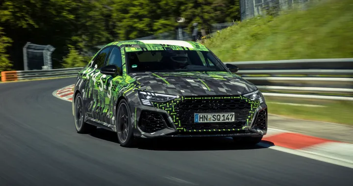 Nuova Audi RS 3, record al Nürburgring nel segmento delle berline compatte