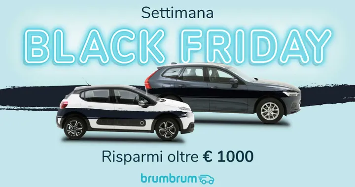 Noleggio e acquisto auto usate: gli sconti per il Black Friday di BrumBrum