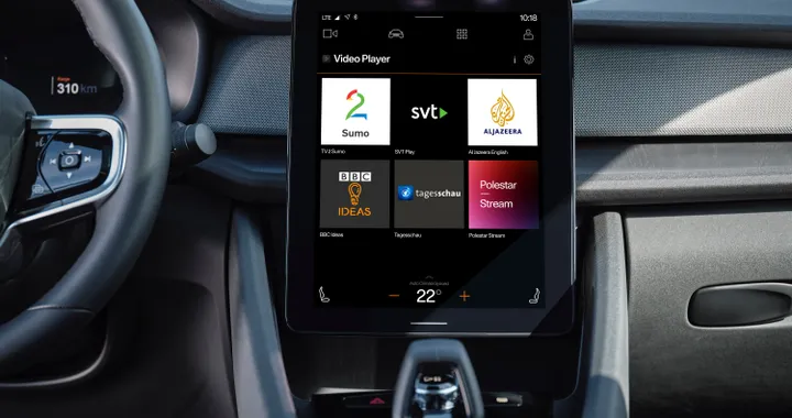 Polestar 2, arriva l'app per vedere video in streaming durante la ricarica