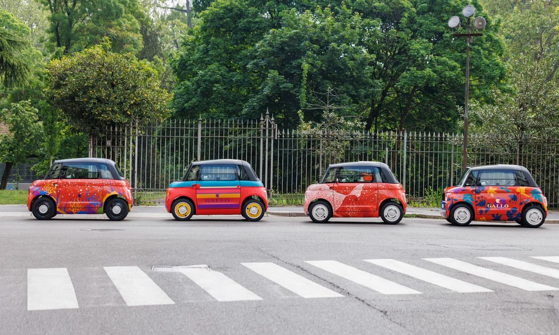 Anteprima: Fiat Topolino, debuttano le livree speciali Gallo alla Milano Design Week