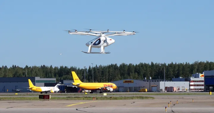 Volocopter: all'aeroporto di Helsinki i taxi volanti volano insieme agli aerei