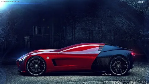 L'Alfa 8C del futuro si chiama C18, ed è bellissima | DESIGN