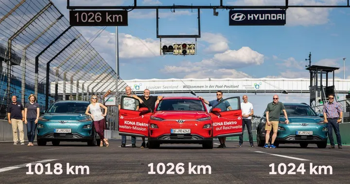 Hyundai Kona Electric: autonomia elettrica di 1000 km nella prova di hypermiling