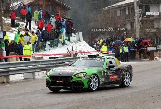 Abarth 124 Rally supera la prova di Montecarlo
