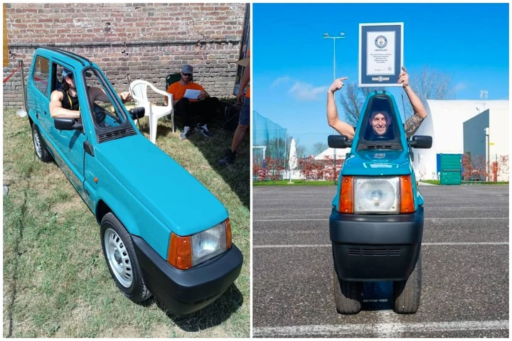 L’auto più stretta del mondo (50 cm) è una Panda realizzata in Italia