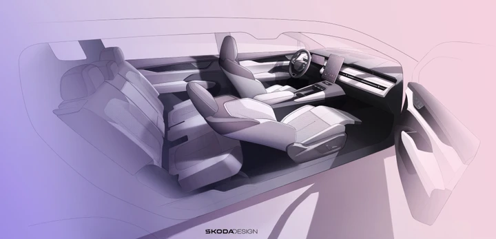 Skoda Peaq: rilasciati i bozzetti degli interni