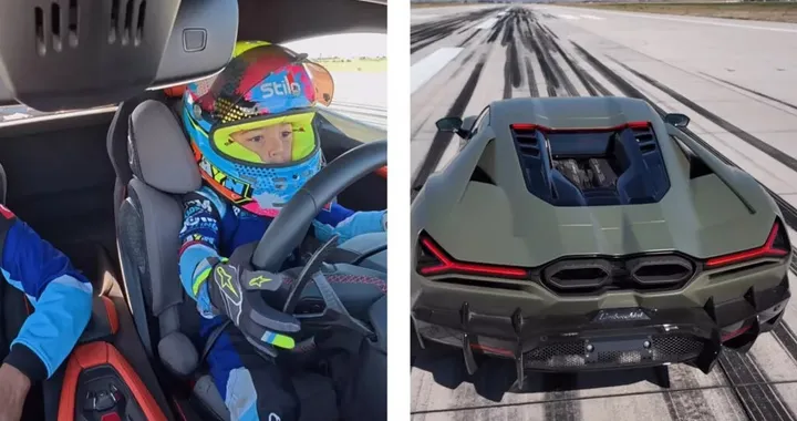 Lamborghini Revuelto: sfreccia fino a 312 km/h ma alla guida c'è un bambino