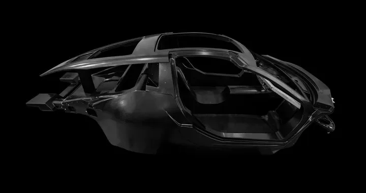 Hispano Suiza, la monoscocca in carbonio della supercar elettrica &quot;Carmen&quot;
