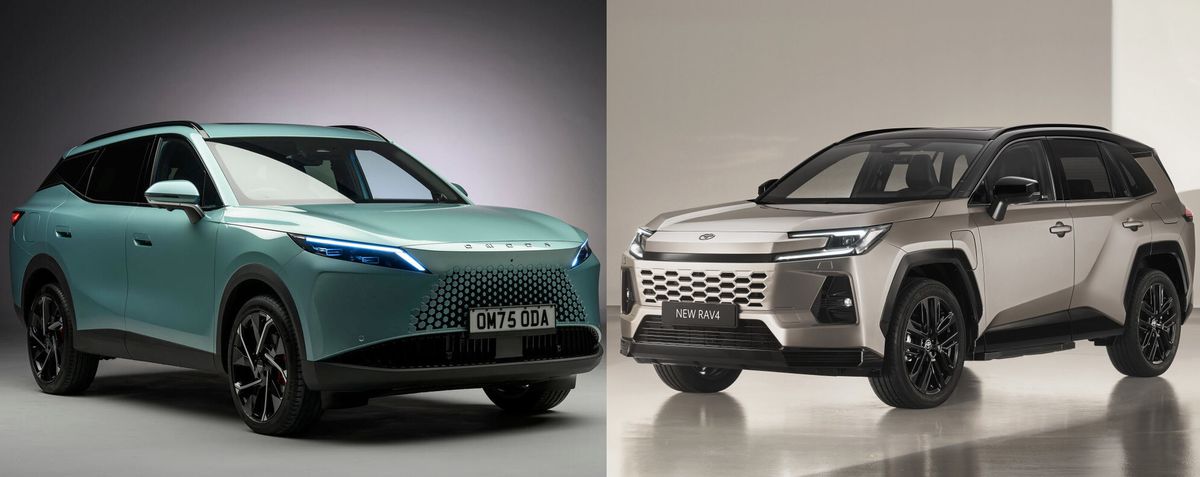 Nuova Omoda 7 SHS-P vs Toyota RAV4, mettiamo a confronto i due SUV ibridi: quale preferite?