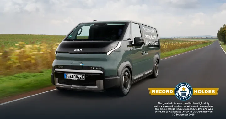 KIA PV5 Cargo, questo furgone elettrico ha stabilito un record mondiale di autonomia KIA PV5 Cargo, questo furgone elettrico ha stabilito un record mondiale di autonomia