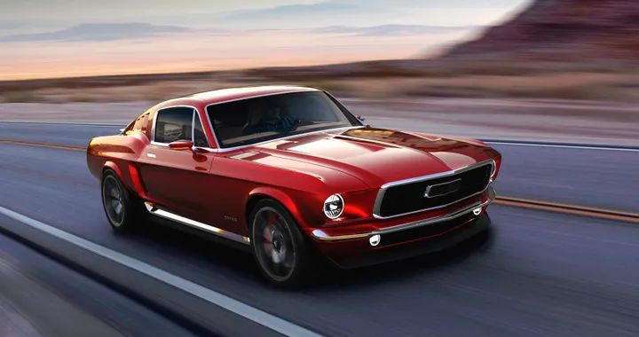 Ford Mustang, la Fastback del 1967 elettrica di Aviar Motors