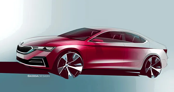 SKODA Octavia, primo sguardo alla 4a generazione grazie ai bozzetti ufficiali