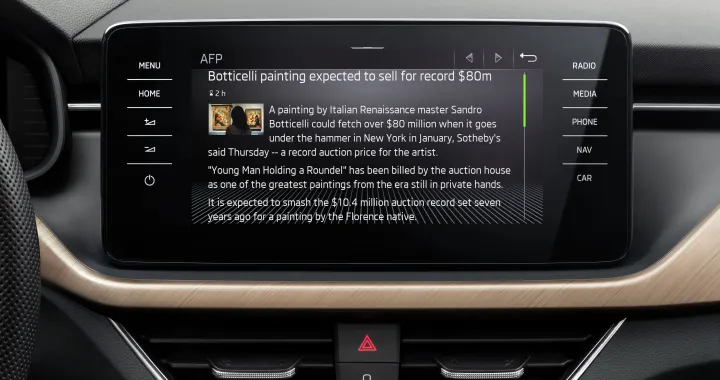 Skoda: le App Meteo e News arrivano sull'infotainment delle auto