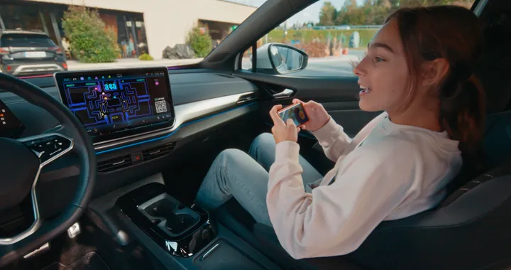 Volkswagen, divertimento in auto: si può giocare a PAC-MAN