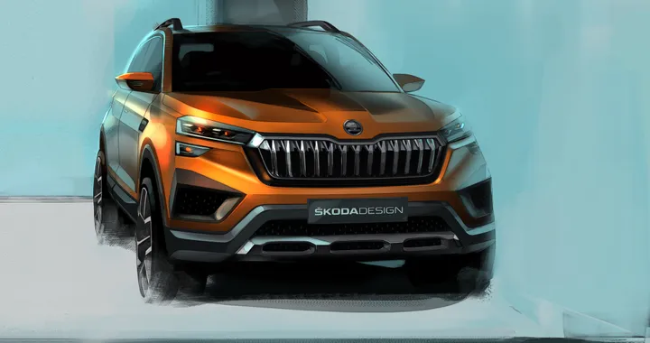 Skoda Vision IN, bozzetti anticipano il design del nuovo SUV