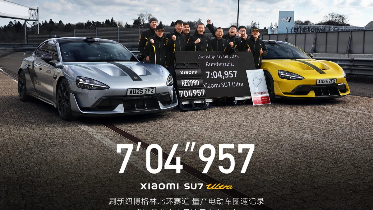 Xiaomi SU7 Ultra velocissima al Nürburgring: nuovo giro record | Video