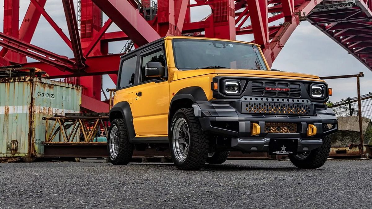 La Suzuki Jimny si trasforma e diventa una piccola Toyota Hilux Champ con questo kit
