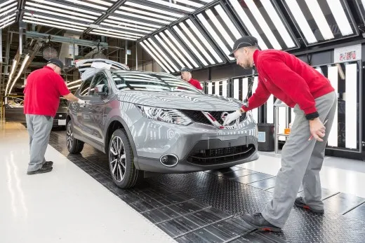 Nissan, record della produzione con 500 mila auto in UK