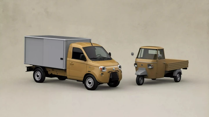 Kit Caselani 4PE per Piaggio Porter: design vintage ispirato alla mitica Ape