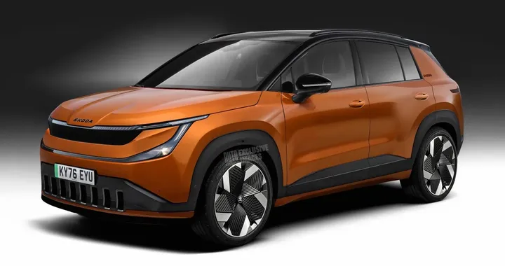 Nuova Skoda Epiq 2026, un render prova ad immaginarsi le forme del SUV
